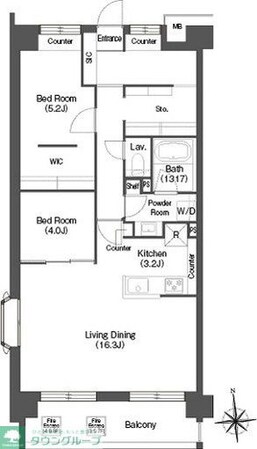 コンフォリア高島平の物件間取画像